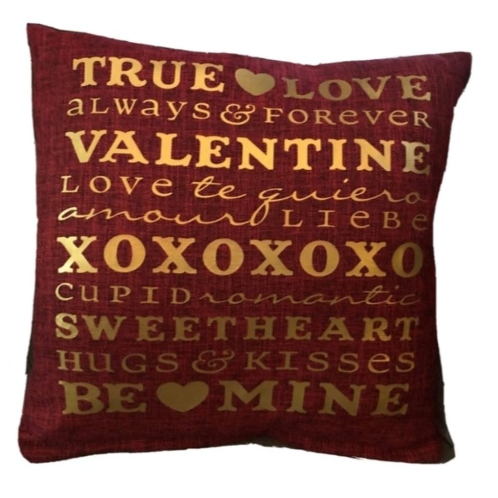 Hand Crafted | True Love Valentine's Throw Pillow